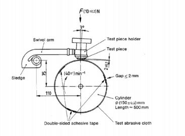 ゴム製試験装置の回転式ドラムDIN研摩のテスター、摩耗抵抗のテスター
